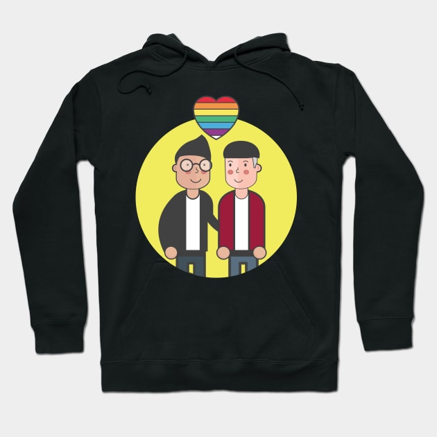 LGBT Couples Design - LGBT Hoodie by Printaha